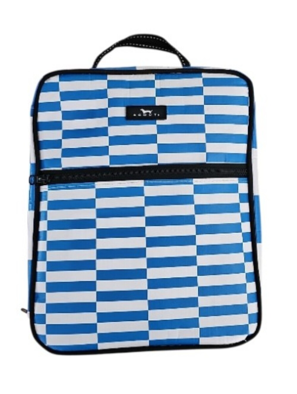 Scout Blue White Stripe Insulated Lunch Bag Cooler Tote Work School Travel Zip